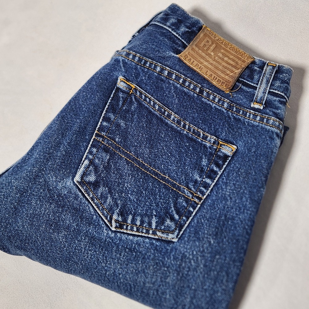 Polo by Ralph Lauren Women's Straight Leg Jeans in Dark Blue